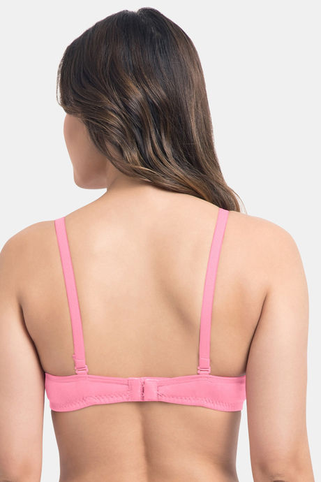 Komli Padded Non-Wired Full Coverage T-Shirt Bra - Baby Pink — image 3